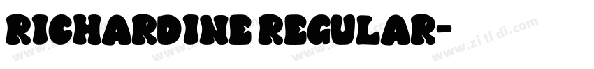 Richardine Regular字体转换